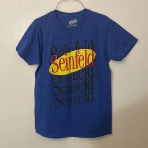 Seinfeld medium blue t shirt 50% cotton 50% polyester are you master domain rear